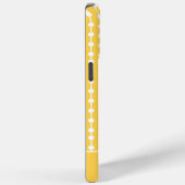 Coques Case-Mate iPhone Nom Personnalisé Jaune Elégant Moderne (Verso / Droite)