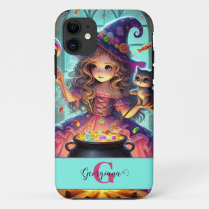 Case-Mate iPhone Case Nom personnalisé Jote Whimsical Witch Halloween Tr