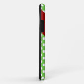 Coques Case-Mate iPhone Nom personnalisé ladybug papillon pois verts (Dos/Droite)