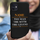 iPhone 13 Case Nom Personnalisé L'Homme Le Mythe La Légende<br><div class="desc">Nom Personnalisé L'Homme Le Mythe La Légende</div>