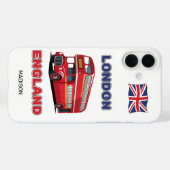 Coques Case-Mate iPhone Nom personnalisé Londres Angleterre (Verso (horizontal))