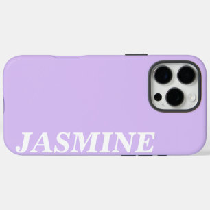 COQUES iPhone 16 PRO MAX NOM PERSONNALISÉ MODERNE ÉLÉGANT COULEUR LAVANDE U