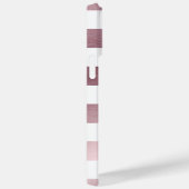 Coques Case-Mate iPhone Nom personnalisé moderne Large Rose Gold Bandes bl (Verso / Droite)