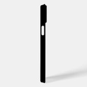 Coques Case-Mate iPhone Nom personnalisé Monogramme noir (Verso / Droite)