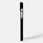 Coques Case-Mate iPhone Nom personnalisé Monogramme noir (Verso / Gauche)