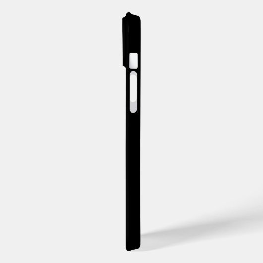 Coques Case-Mate iPhone Nom personnalisé Monogramme noir (Verso / Gauche)
