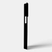 Coques Case-Mate iPhone Nom personnalisé Monogramme noir (Verso / Droite)