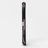 Coques Case-Mate iPhone Nom personnalisé Monogramme Zebra stripes motif (Dos/Gauche)