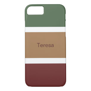 Case-Mate iPhone Case Nom personnalisé Motif barré d'automne