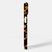 Coques Case-Mate iPhone Nom personnalisé Motif Tortoiseshell élégant (Verso / Droite)