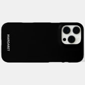 Coques Case-Mate iPhone nom personnalisé noir et blanc iphone 16 pro max c (Verso (horizontal))