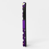 Coques Case-Mate iPhone Nom personnalisé oeufs de bacon violet (Dos/Gauche)
