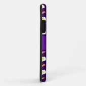 Coques Case-Mate iPhone Nom personnalisé oeufs de bacon violet (Dos/Droite)