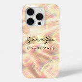 Coques Case-Mate iPhone Nom personnalisé Opal Pierre Design Rose Or (Verso)