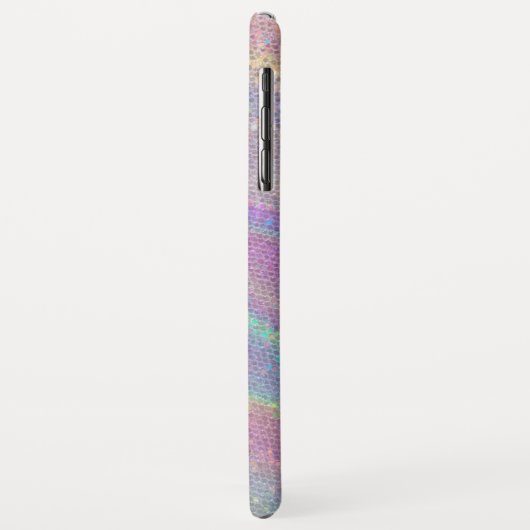 Coques Case-Mate iPhone Nom personnalisé Parties scintillant arc-en-ciel t (Dos/Gauche)