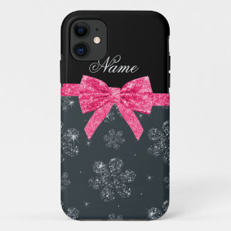 Case-Mate iPhone Case Nom personnalisé parties scintillant grise fleurs
