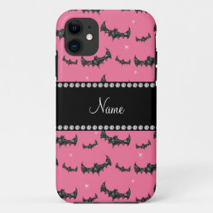 Coque iPhone 11 Nom personnalisé parties scintillant rose chauve