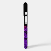 Coques Case-Mate iPhone Nom personnalisé parties scintillant violet gymnas (Verso / Gauche)