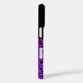 Coques Case-Mate iPhone Nom personnalisé parties scintillant violet gymnas (Verso / Droite)
