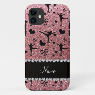 Etui iPhone Case-Mate Nom personnalisé pastel rose parties scintillant p