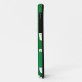 Coques Case-Mate iPhone Nom personnalisé père Noël green snowman (Dos/Gauche)