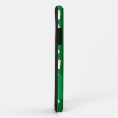 Coques Case-Mate iPhone Nom personnalisé père Noël green snowman (Dos/Droite)