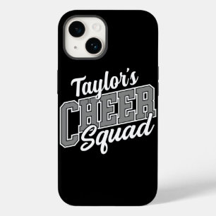 Coque Pour iPhone 14 Nom personnalisé Pom-pom girl École Varsity Cheer 