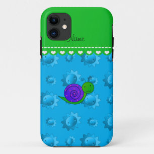 Case-Mate iPhone Case Nom personnalisé pourpre escargot ciel bleu soleil