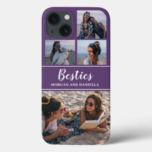 Case-Mate iPhone Case Nom personnalisé Purple Best Friends Photo Collage