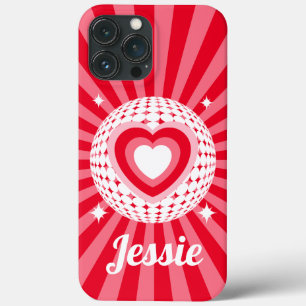 Case-Mate iPhone Case Nom personnalisé Retro Red Heart
