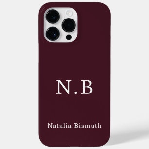 Coque Pour Pour iPhone 14 Pro Max Nom personnalisé rouge