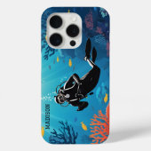 Coques Case-Mate iPhone Nom personnalisé Scuba Diver (Verso)