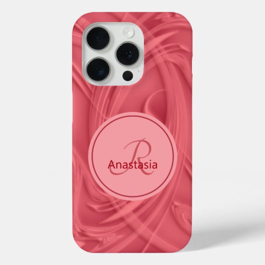 Coques Case-Mate iPhone Nom personnalisé Shadow Steaks Red Arwork (Verso)