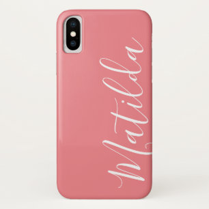 Case-Mate iPhone Case Nom personnalisé simple couleur uni