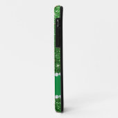Coques Case-Mate iPhone Nom personnalisé soleils en or vert (Dos/Gauche)