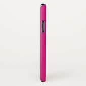 Coques Case-Mate iPhone Nom personnalisé Solid Magenta Rose (Dos/Droite)