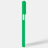 Coques Case-Mate iPhone Nom personnalisé Solide Apple Green Monogramme (Verso / Droite)