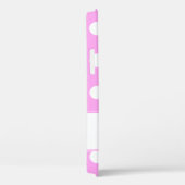 Coques Case-Mate iPhone Nom Personnalisé, Super Cute Gros Pois En Rose (Verso / Droite)