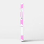 Coques Case-Mate iPhone Nom Personnalisé, Super Cute Gros Pois En Rose (Verso / Gauche)