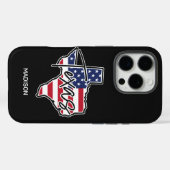 Coques Case-Mate iPhone Nom personnalisé Texas (Verso (horizontal))