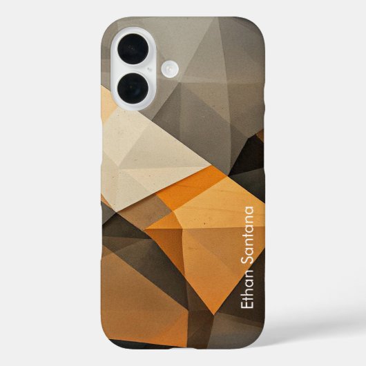 Coques Case-Mate iPhone Nom personnalisé ton Terre Abstrait (Verso)