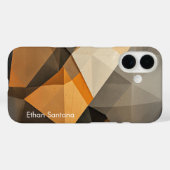 Coques Case-Mate iPhone Nom personnalisé ton Terre Abstrait (Verso (horizontal))
