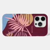 Coques Case-Mate iPhone Nom personnalisé Tropical (Verso (horizontal))