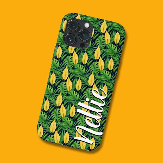 Coques Case-Mate iPhone Nom personnalisé Tropical Bold Flower - Téléphone 