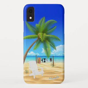 Case-Mate iPhone Case Nom personnalisé Tropical Ocean Beach Scène