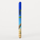 Coques Case-Mate iPhone Nom personnalisé Tropical Ocean Beach Scène (Dos/Droite)