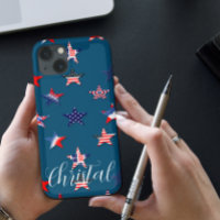 Nom personnalisé USA flag star 4 juillet