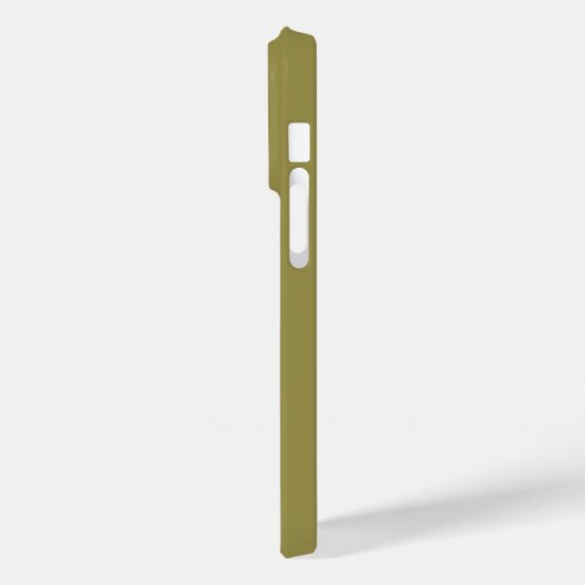 Coques Case-Mate iPhone Nom personnalisé vert décalé solide (Verso / Gauche)
