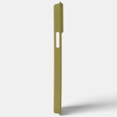 Coques Case-Mate iPhone Nom personnalisé vert décalé solide (Verso / Droite)