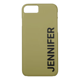 Case-Mate iPhone Case Nom personnalisé vert décalé solide